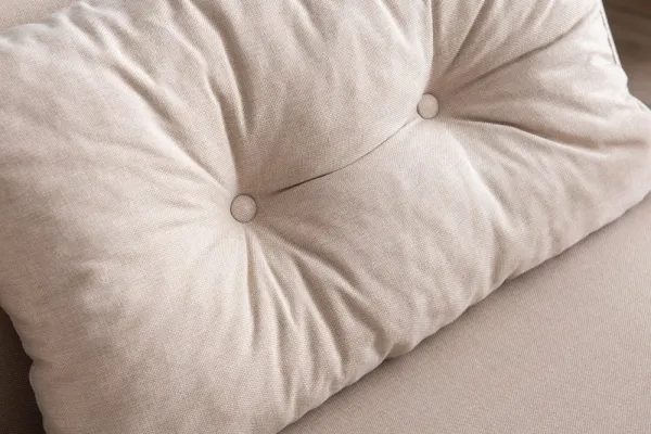 Hanah Home Dvoumístná rozkládací pohovka Seater Sando krémová II