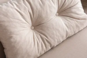 Hanah Home Dvoumístná rozkládací pohovka Seater Sando krémová II