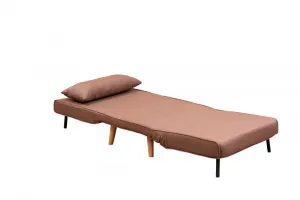 Rozkladacie kreslo Folde Single - Brown