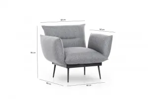 Kreslo ušiak Jax Solo - Grey GR110