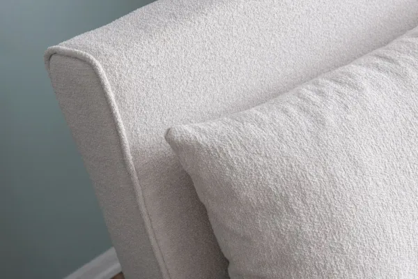 Rozkladacie kreslo Folde Single - Teddy Fabric - White