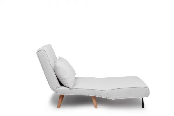 Dvojmiestna rozkladacia pohovka Folde 2-Seater - Teddy Fabric - White
