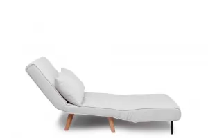 Dvojmiestna rozkladacia pohovka Folde 2-Seater - Teddy Fabric - White