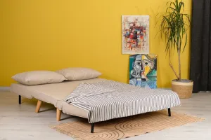 Dvojmiestna rozkladacia pohovka Folde 2-Seater - Cream