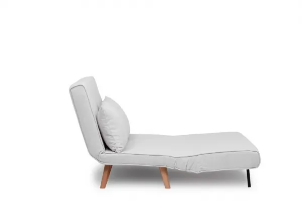 Dvojmiestna rozkladacia pohovka Folde 2-Seater - Teddy Fabric - White