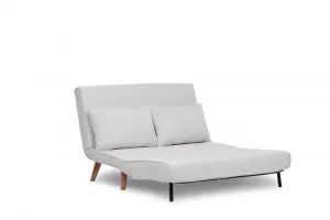 Dvojmiestna rozkladacia pohovka Folde 2-Seater - Teddy Fabric - White