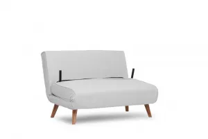 Dvojmiestna rozkladacia pohovka Folde 2-Seater - Teddy Fabric - White
