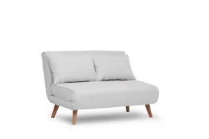 Dvojmiestna rozkladacia pohovka Folde 2-Seater - Teddy Fabric - White