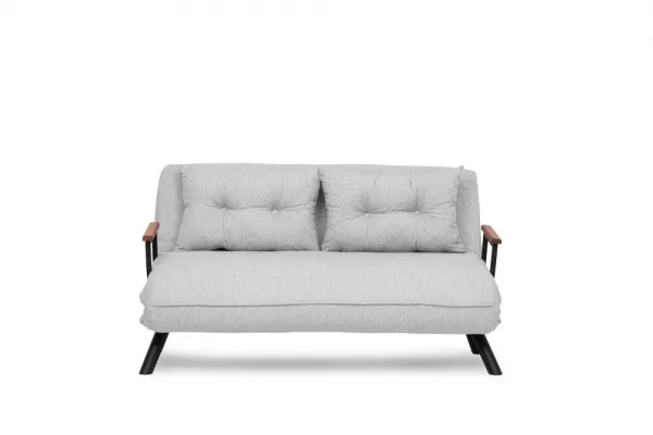 Hanah Home Dvoumístná rozkládací pohovka Seater Sando šedá II