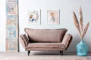 Dvojmiestna rozkladacia pohovka Vino Daybed - Mink GR121\01