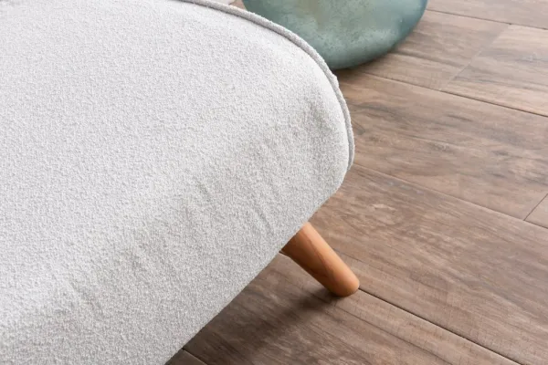 Dvojmiestna rozkladacia pohovka Folde 2-Seater - Teddy Fabric - White