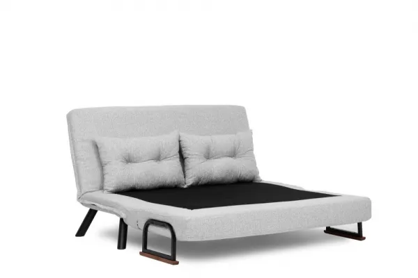 Hanah Home Dvoumístná rozkládací pohovka Seater Sando šedá II