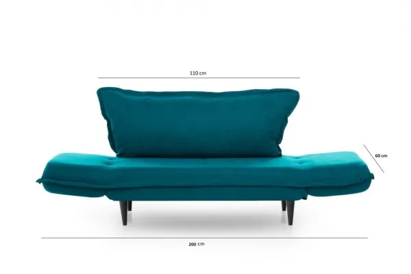 Dvojmiestna rozkladacia pohovka Vino Daybed - Petrol Green GR124\01