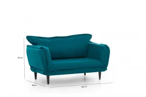 Dvojmiestna rozkladacia pohovka Vino Daybed - Petrol Green GR124\01