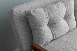 Hanah Home Dvoumístná rozkládací pohovka Seater Sando šedá II