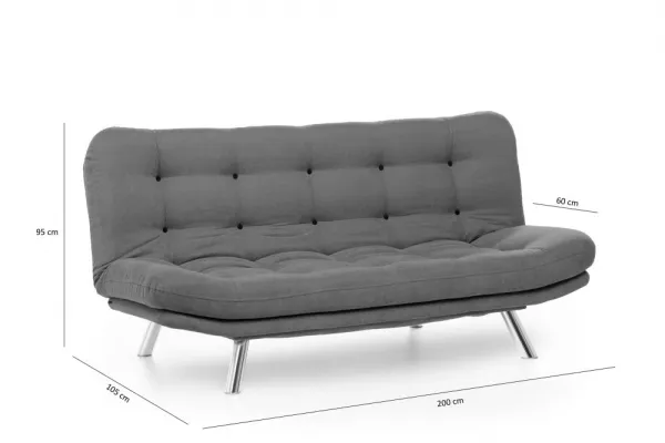 Trojmiestna rozkladacia pohovka Misa Sofabed - Grey