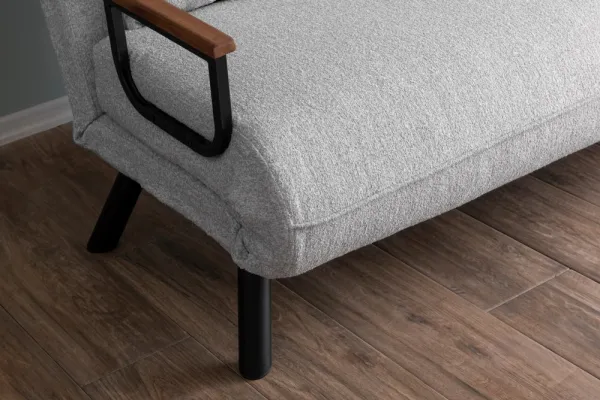 Hanah Home Dvoumístná rozkládací pohovka Seater Sando šedá II