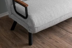 Hanah Home Dvoumístná rozkládací pohovka Seater Sando šedá II