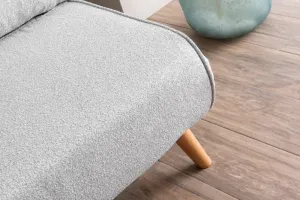 Dvojmiestna rozkladacia pohovka Folde 2-Seater - Teddy Fabric - Grey