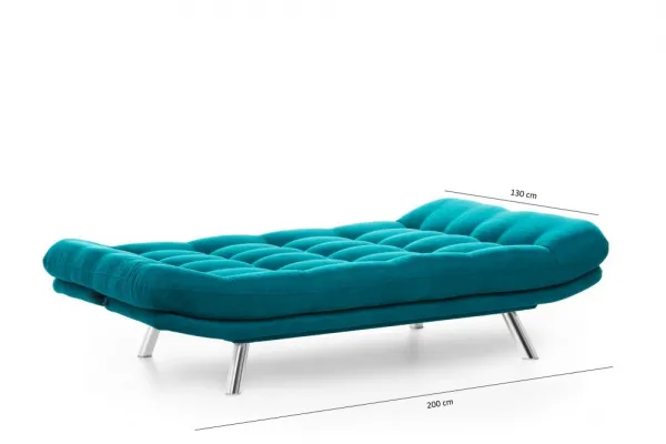 Trojmiestna rozkladacia pohovka Misa Sofabed - Petrol Green