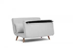 Dvojmiestna rozkladacia pohovka Folde 2-Seater - Teddy Fabric - Grey