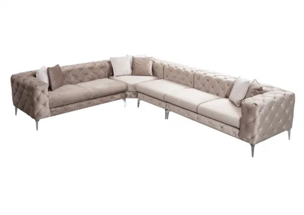 Rohová sedacia súprava / Rohová pohovka Como Corner Left - Beige