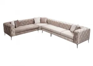 Rohová sedacia súprava / Rohová pohovka Como Corner Left - Beige