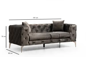Dvojmiestna pohovka Como 2 Seater - Anthracite