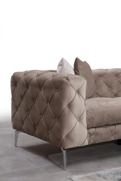 Rohová sedacia súprava / Rohová pohovka Como Corner Left - Beige
