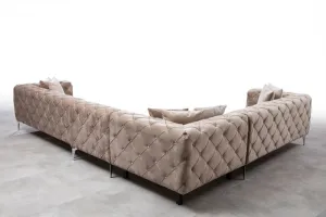 Rohová sedacia súprava / Rohová pohovka Como Corner Left - Beige