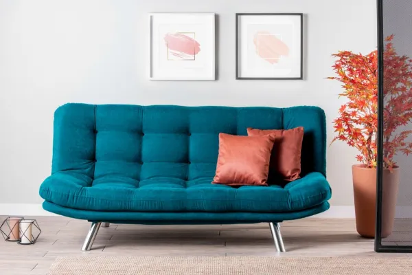 Trojmiestna rozkladacia pohovka Misa Sofabed - Petrol Green