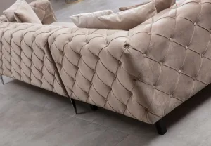 Rohová sedacia súprava / Rohová pohovka Como Corner Right - Beige