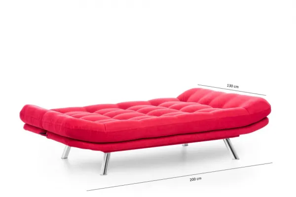 Trojmiestna rozkladacia pohovka Misa Sofabed - Red