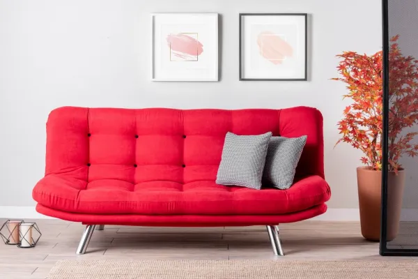 Trojmiestna rozkladacia pohovka Misa Sofabed - Red