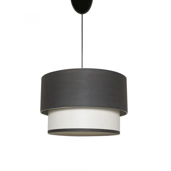 Závesný luster SP286 antracitová, biela