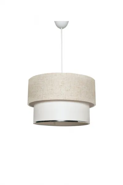Závesný luster TM121 krémová, biela