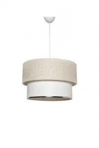 Závesný luster TM121 krémová, biela