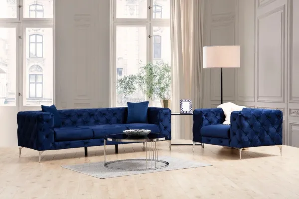 Trojmiestna pohovka Como - Navy Blue