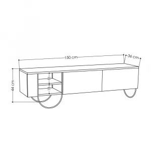 TV stolík Norfolk Tv Stand - White