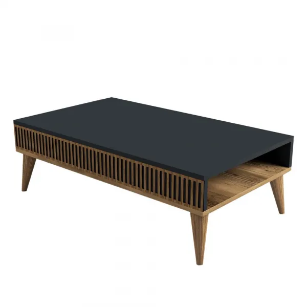 Konferenčný stolík Milan - Walnut, Anthracite