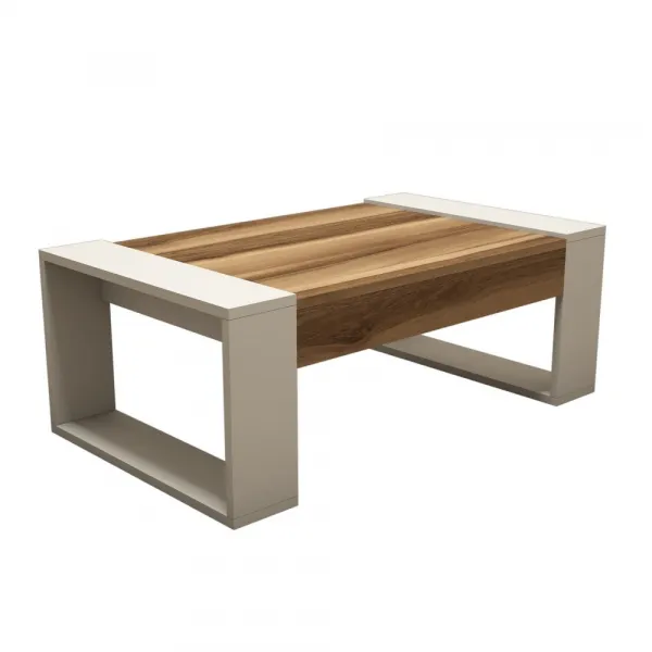 Konferenčný stolík Venüs - Walnut, Cream