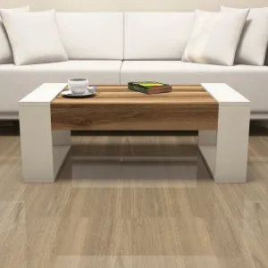 Konferenčný stolík Venüs - Walnut, Cream