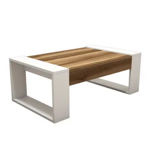 Konferenčný stolík Venüs - Walnut, White