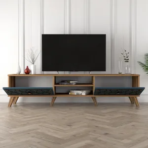 TV stolík Class - Walnut, Chalcedony