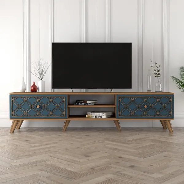 TV stolík Class - Walnut, Chalcedony