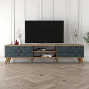 TV stolík Class - Walnut, Chalcedony
