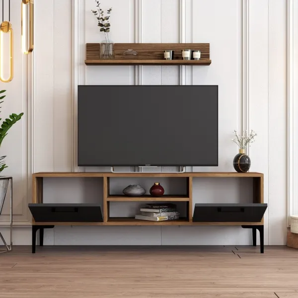 TV skrinka / Obývacia stena Riga - Anthracite