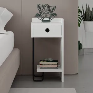Nočný stolík Sirius Right - White