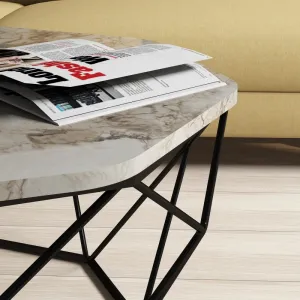 Konferenčný stolík Diamond - White Marble