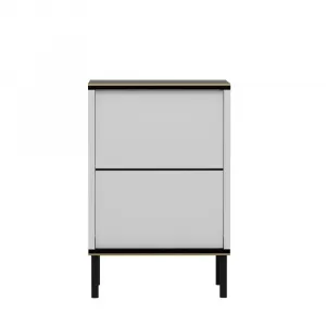 Nočný stolík Imaj - White, Marble